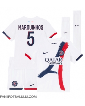 Paris Saint-Germain Marquinhos #5 Echipament de Fotbal Replică 2024-25 Copii Deplasare (+ Șorturi)